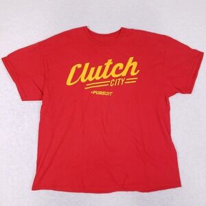 Houston Rockets Clutch City T Shirt Mens L Red 2015‎ NBA Playoffs Pursuit H-Town